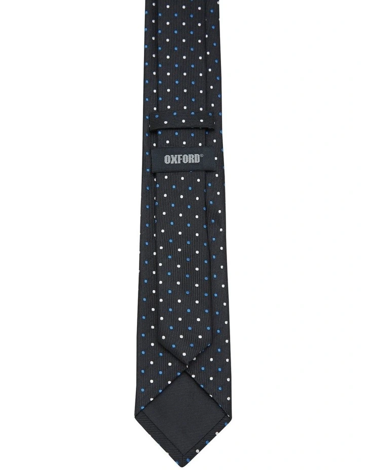 Arcadia Spot Tie 7cm in Black image 3