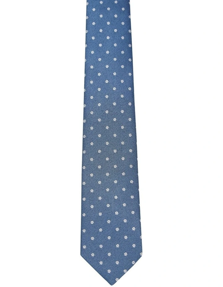Sefton Floral Tie 7cm in Blue image 1