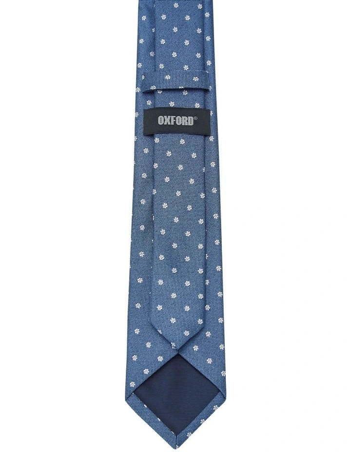 Sefton Floral Tie 7cm in Blue image 3
