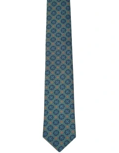 Bramner 7Cm Tie in Khaki/Navy