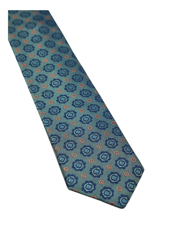 Bramner 7Cm Tie in Khaki/Navy image 2