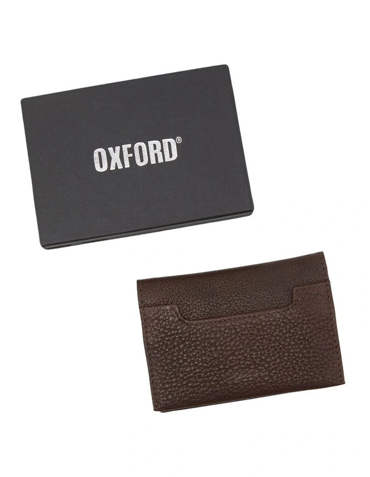 Brent Card Holder in Chocolate image 2