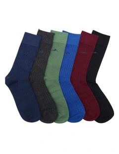 6 Box Socks Set in Multi