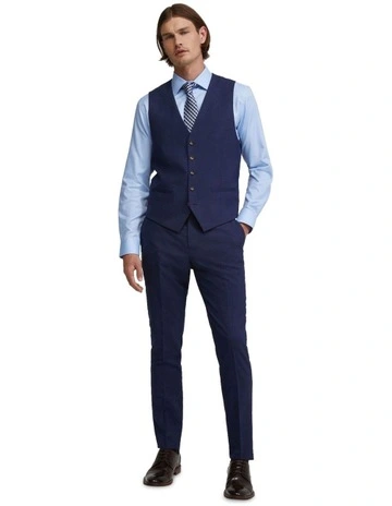 Butterworth Wool Waistcoat in Navy