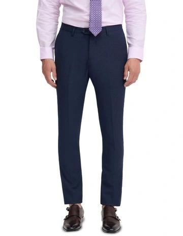 Hopkins Wool Suit Trousers in Navy