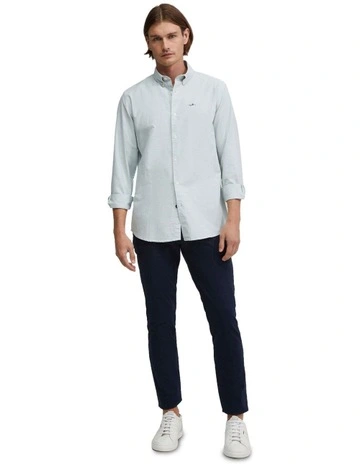 Holloway Oxford Weave Cotton Shirt in Green