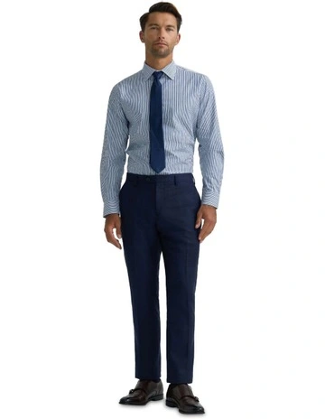 Islington Classic Fit Stripe Shirt in Blue