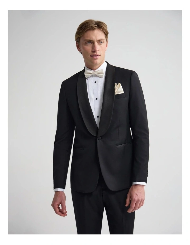 New Dinner Suit Jacket With Shawl in Black image 1