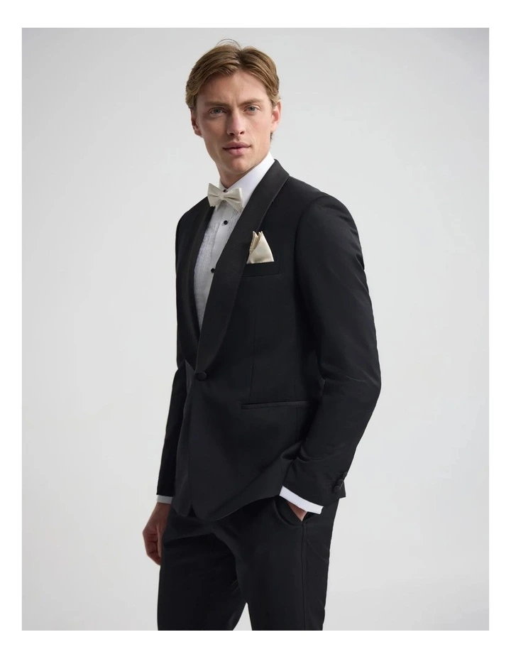 New Dinner Suit Jacket With Shawl in Black image 2