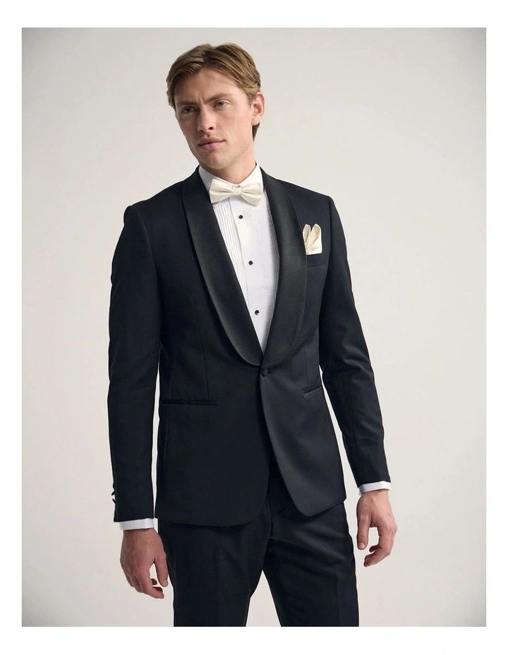 New Dinner Suit Jacket With Shawl in Black image 3