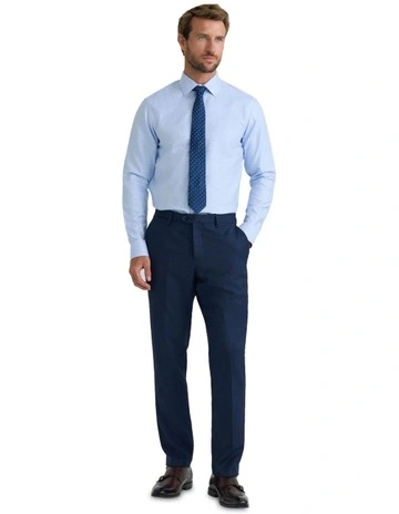 Beckton Slim Fit Cotton Shirt in Blue