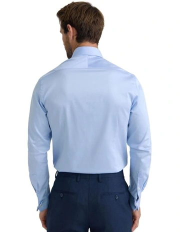 Beckton Slim Fit French Cuff Shirt in Sky