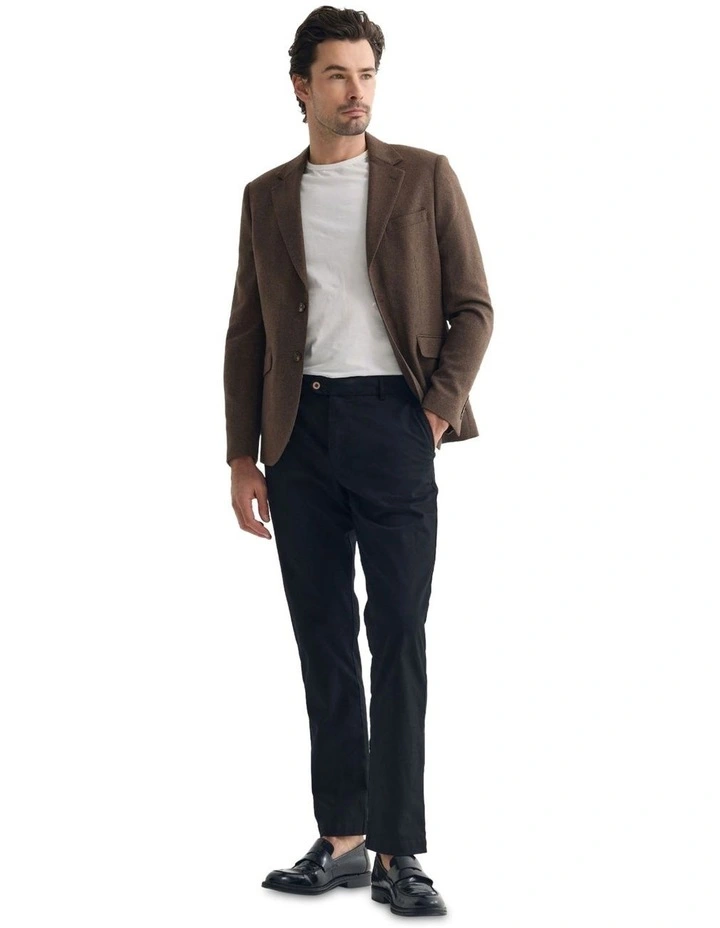 Blake Wool Blend Blazer in Tan image 1