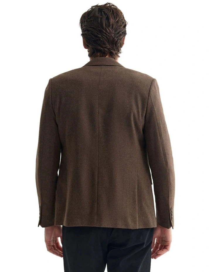 Blake Wool Blend Blazer in Tan image 2