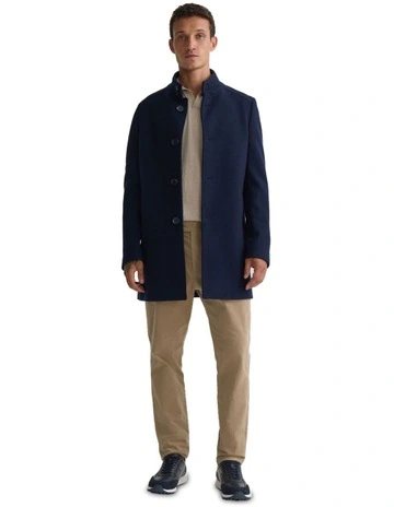Dunbar Wool Coat in Blue