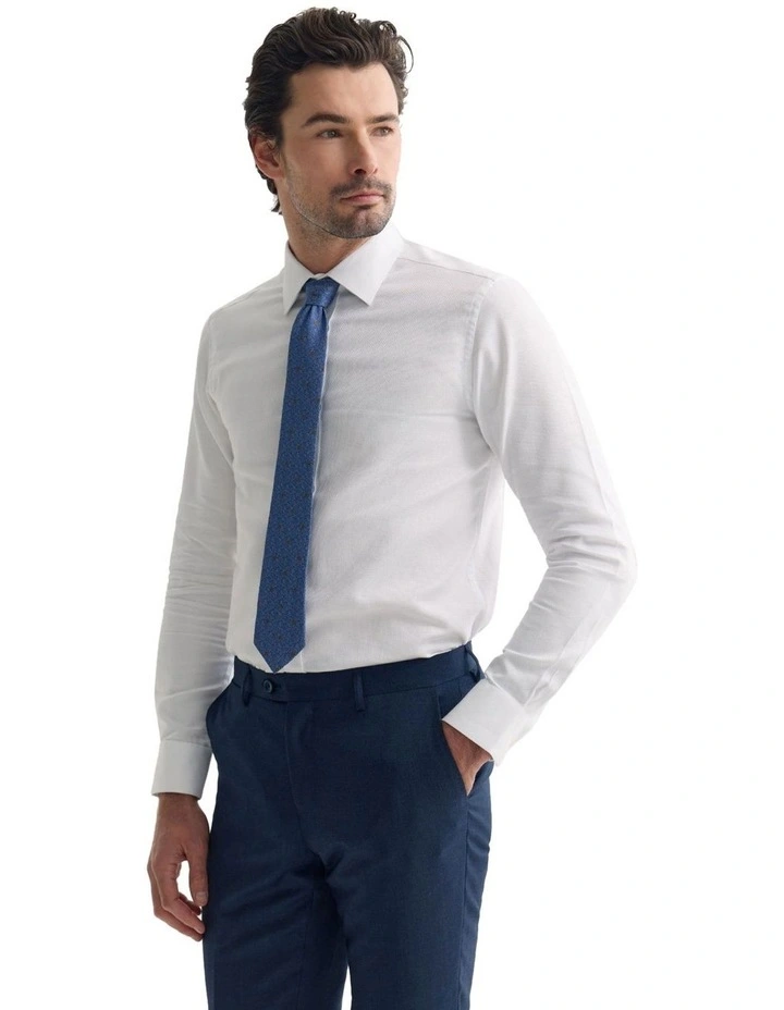 Beckton Slim Fit Shirt in White image 3