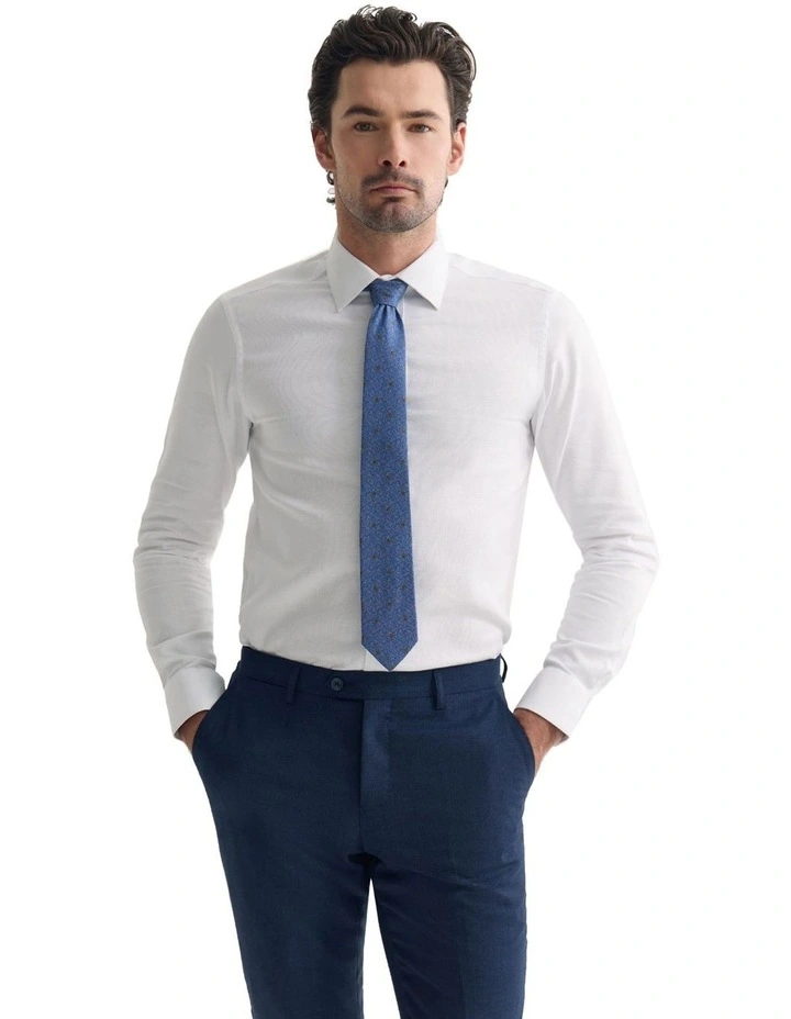 Beckton Slim Fit Shirt in White image 5