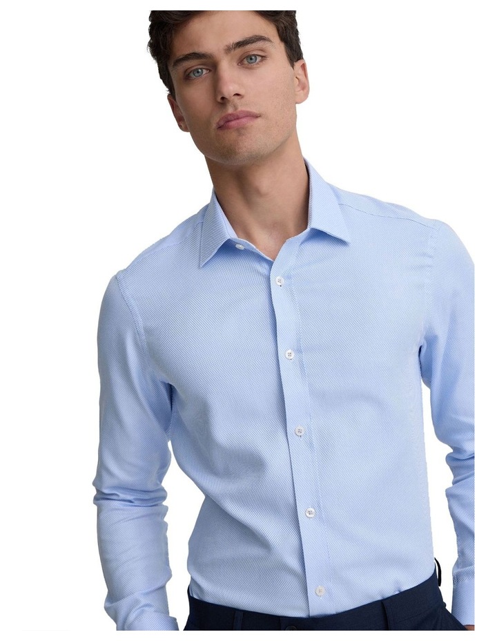Beckton Slim Fit Shirt in Sky image 4