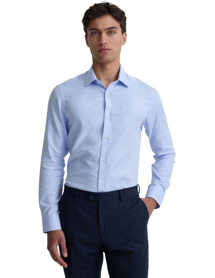 Beckton Slim Fit Shirt in Sky image 5