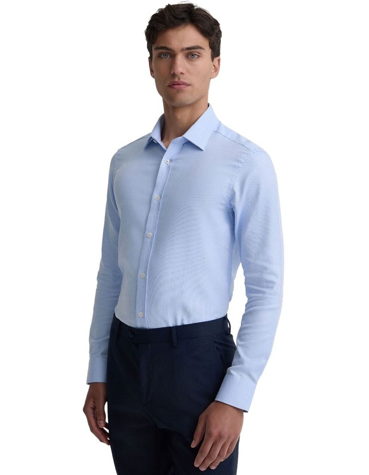 Beckton Slim Fit Shirt in Sky image 7