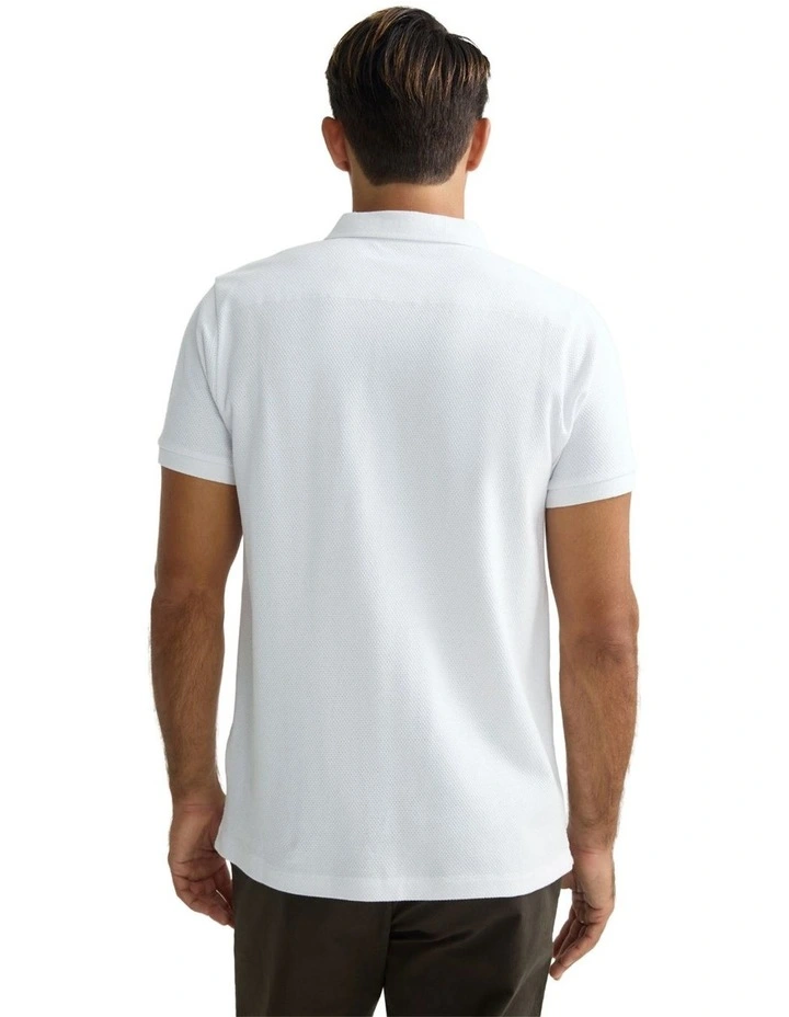 Austin Polo T-shirt in White image 2