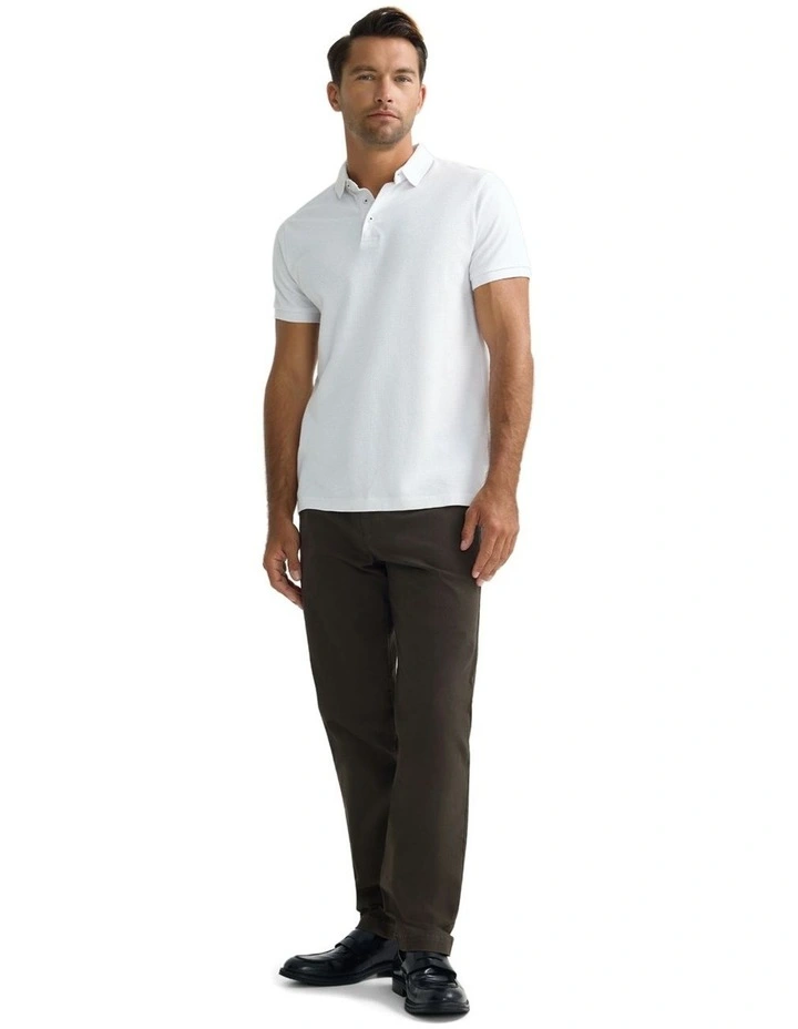 Austin Polo T-shirt in White image 5