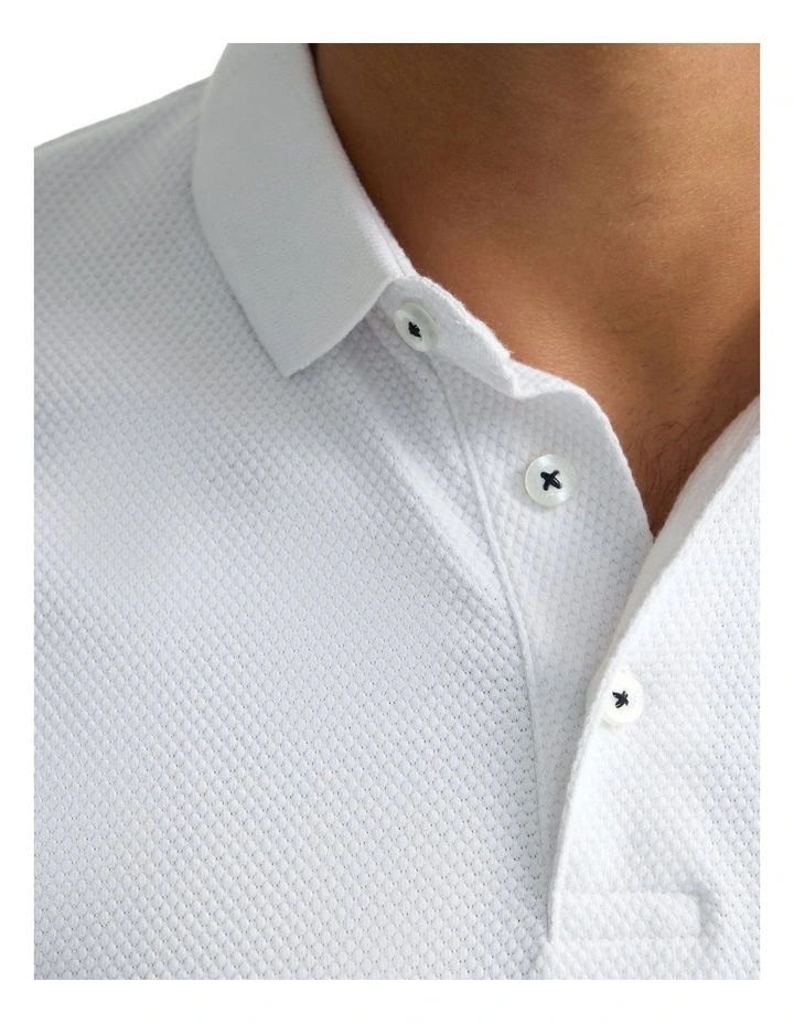 Austin Polo T-shirt in White image 6