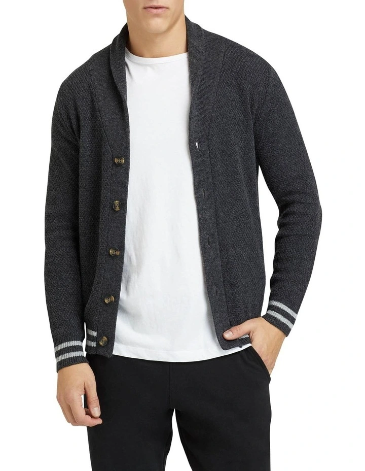 Oxford Jordan Shawl Neck Cardigan Charcoal/Grey | MYER Oxford Jordan Shawl Neck Cardigan Charcoal/Grey | MYER