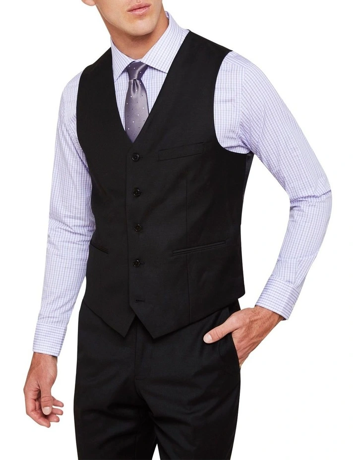 men vest black