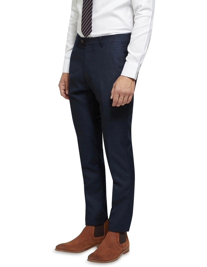 Hopkins Wool Rich Suit Trousers in Navy image 2