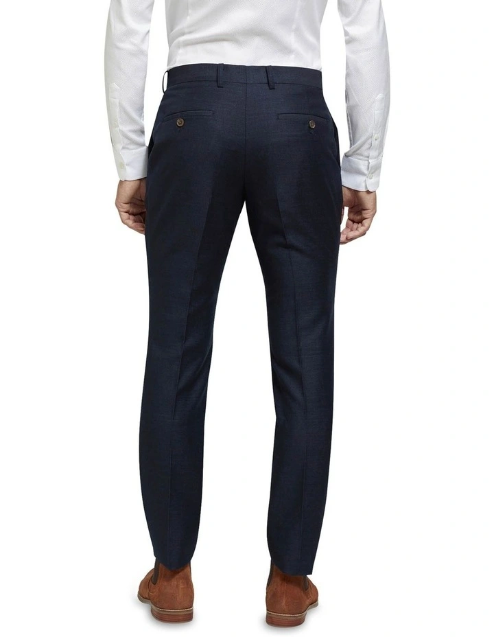 Hopkins Wool Rich Suit Trousers in Navy image 3