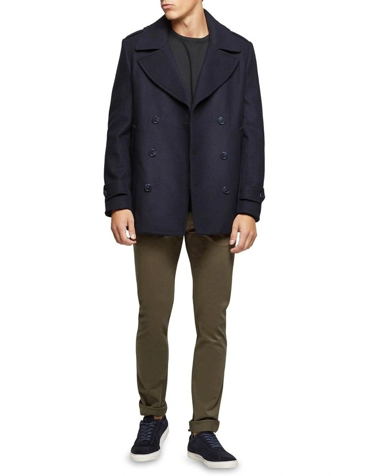 Oxford Henry Pea Coat Navy Myer Oxford Henry Pea Coat Navy Myer, G Star Raw Traction Wool Blend Peacoat