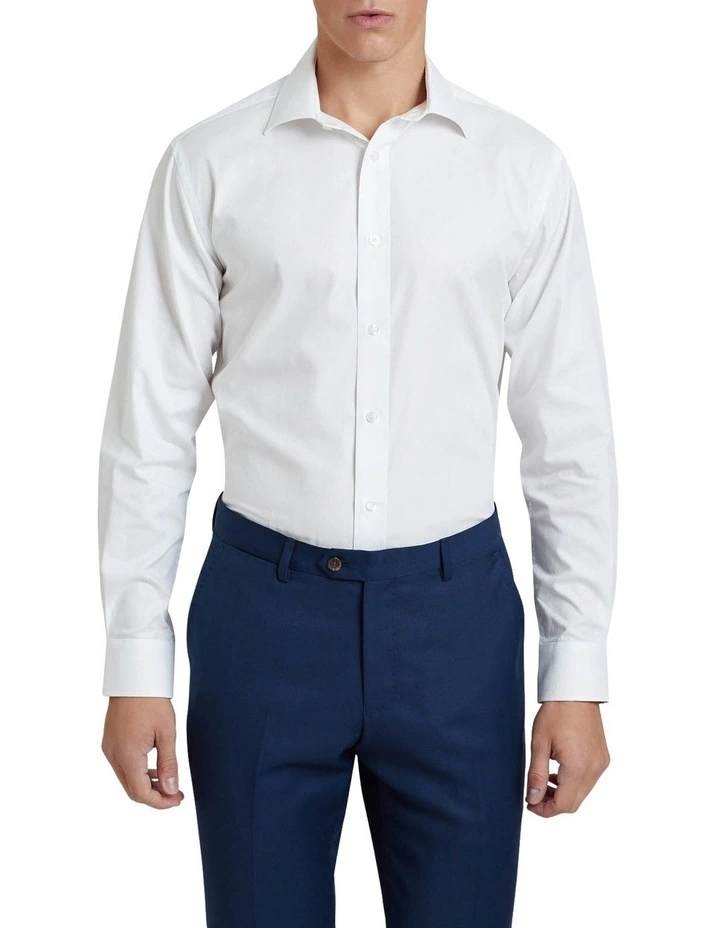 Islington Dobby Reglr Shirt in White image 1