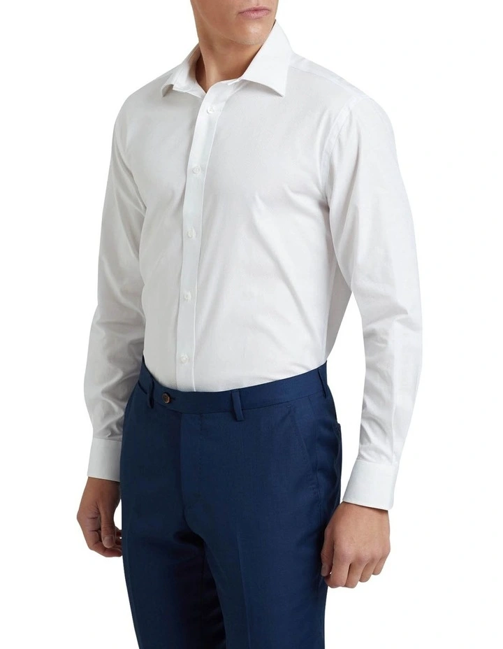 Islington Dobby Reglr Shirt in White image 2