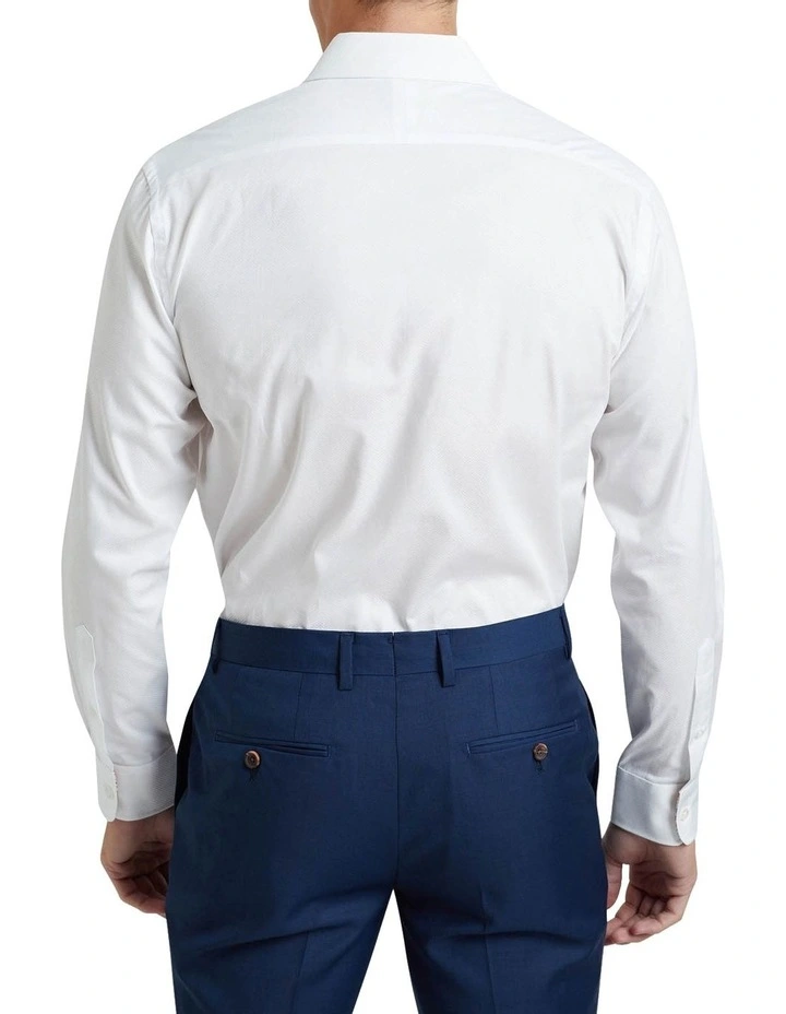 Islington Dobby Reglr Shirt in White image 3