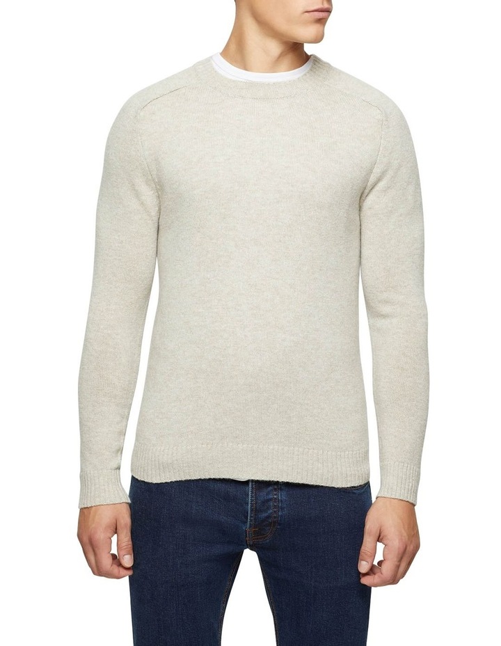 mens white crew neck jumper
