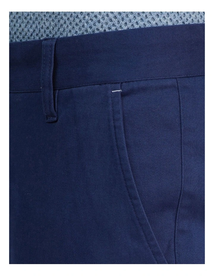 Stretch Organic Cotton Skinny Fit Chinos In Admiral Blue image 6