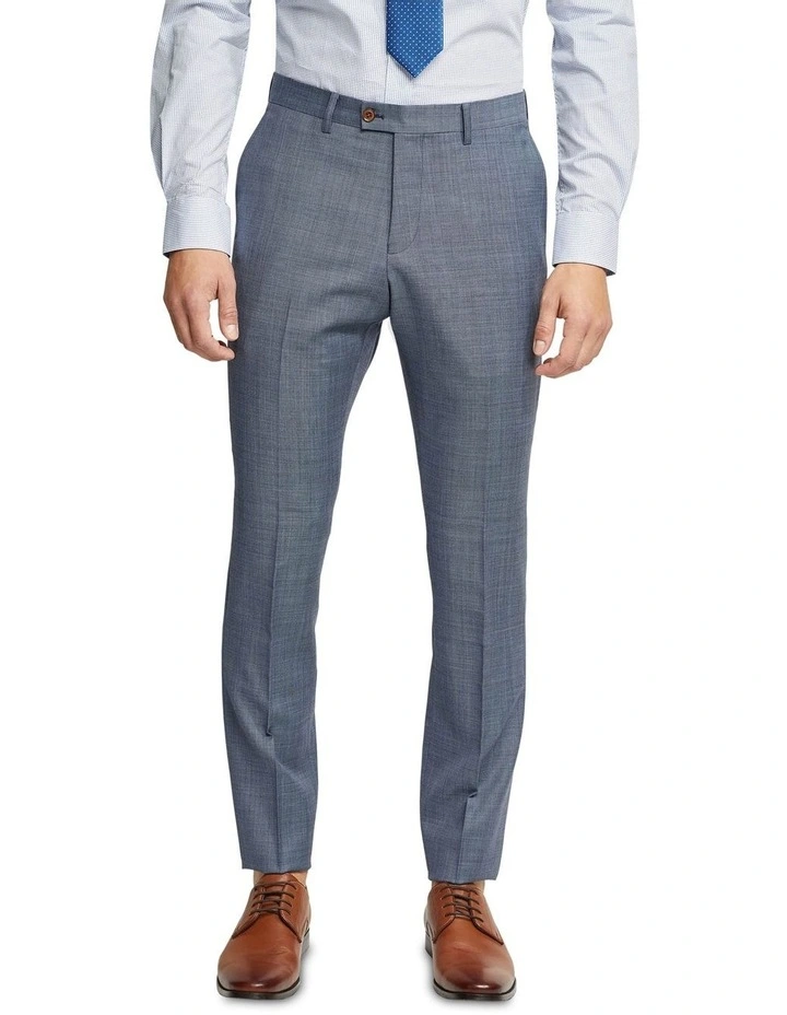 Hopkins Wool Suit Trousers in Blue image 1