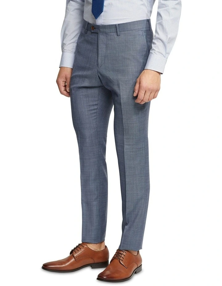Hopkins Wool Suit Trousers in Blue image 2