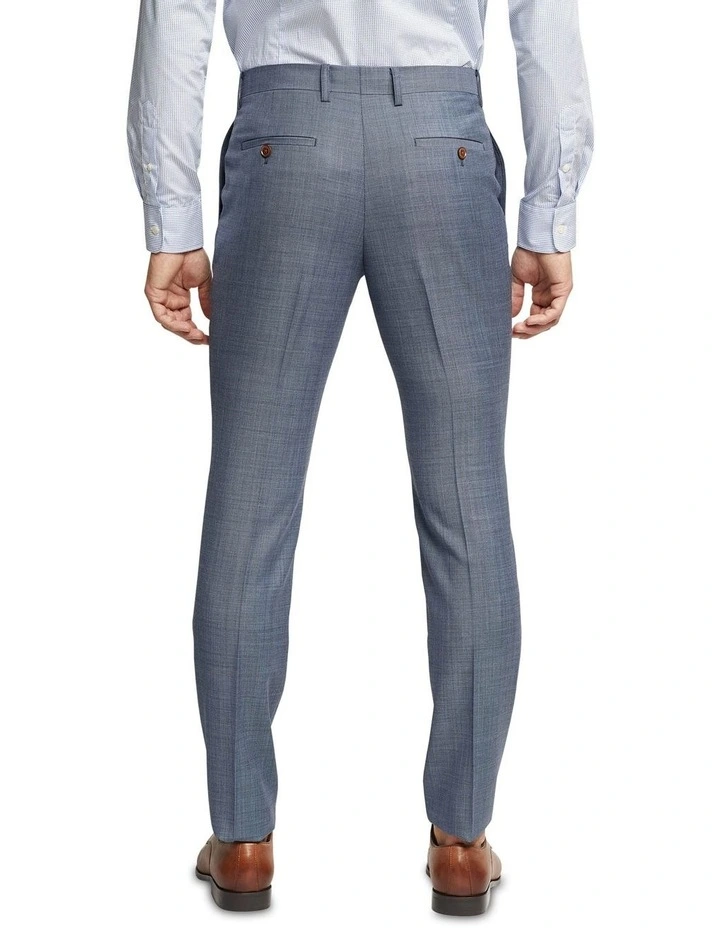 Hopkins Wool Suit Trousers in Blue image 3