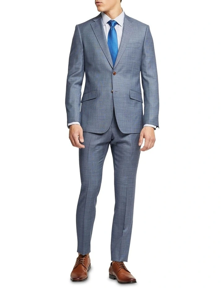 Hopkins Wool Suit Trousers in Blue image 5
