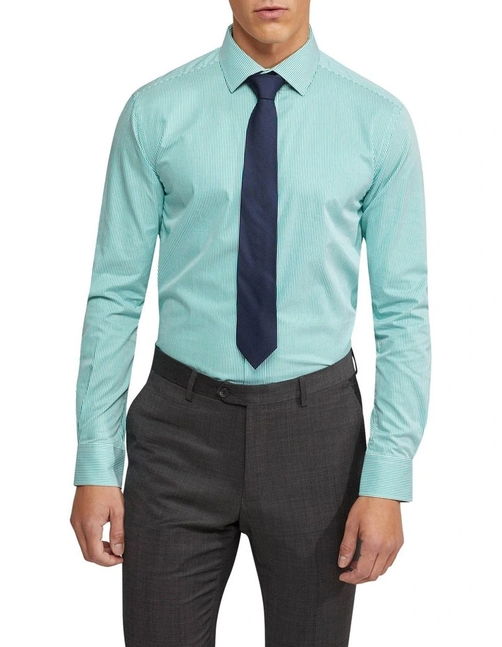 Oxford Beckton Striped Shirt in Green MYER