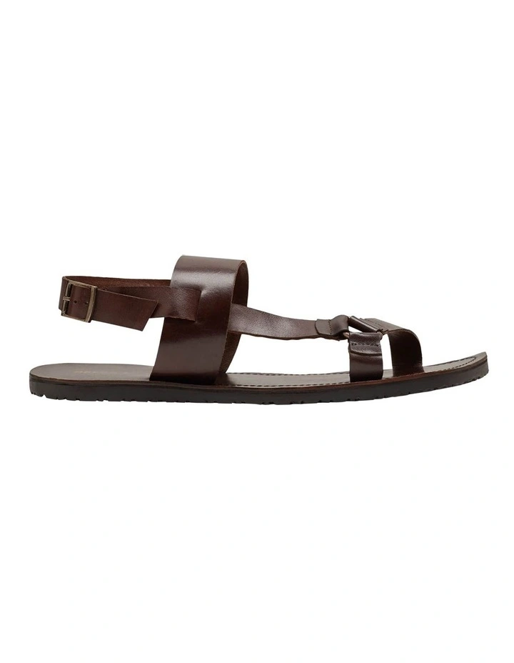 Nakoa Leather Sandals in Brown image 1