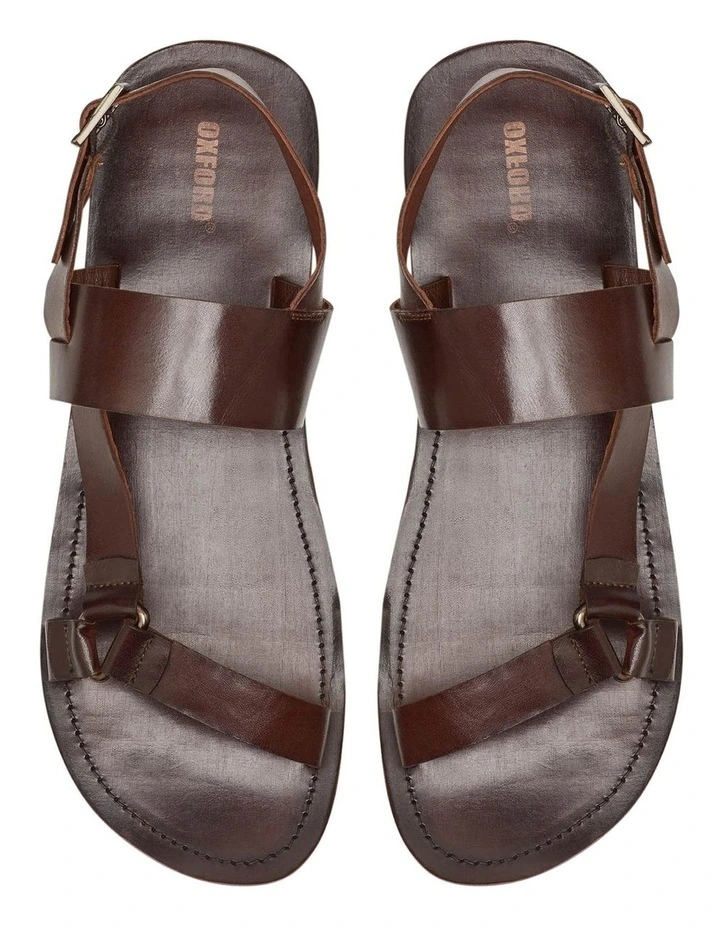 Nakoa Leather Sandals in Brown image 5