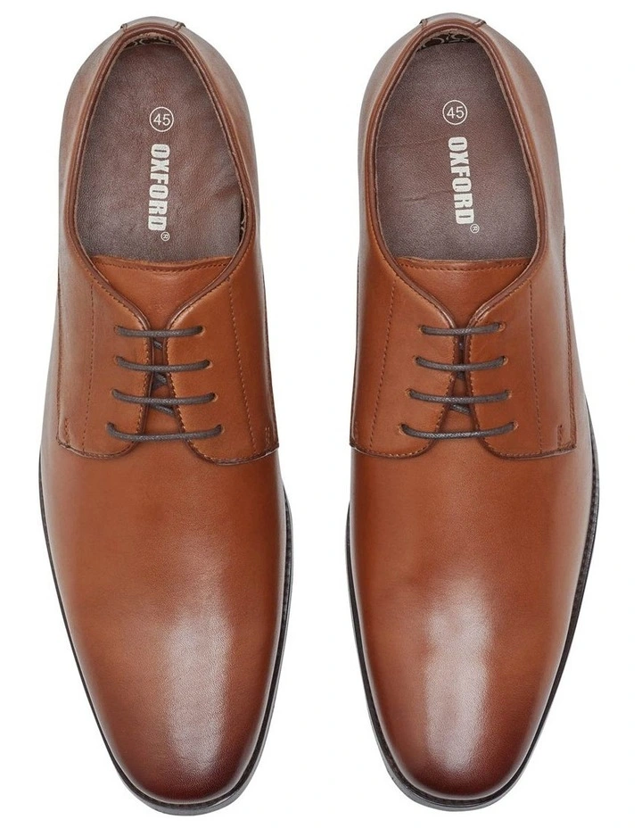 Larry Leather Derby Shoes in Tan image 5