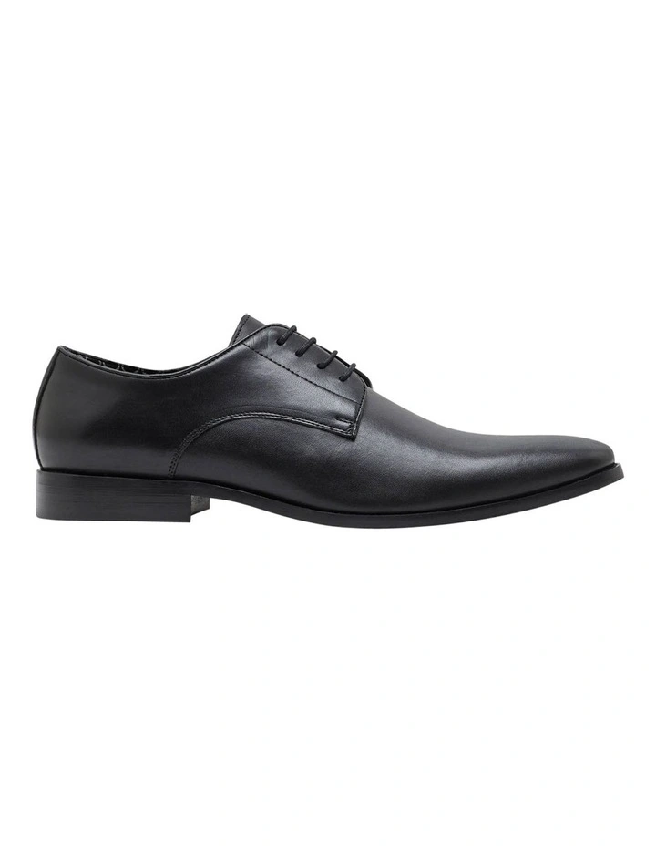Larry Leather Derby Shoes in Black image 1