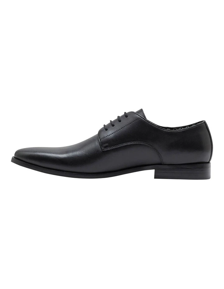 Larry Leather Derby Shoes in Black image 2