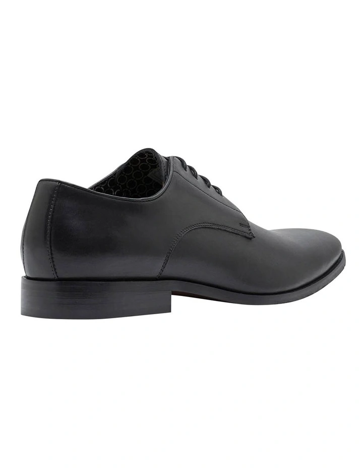 Larry Leather Derby Shoes in Black image 4