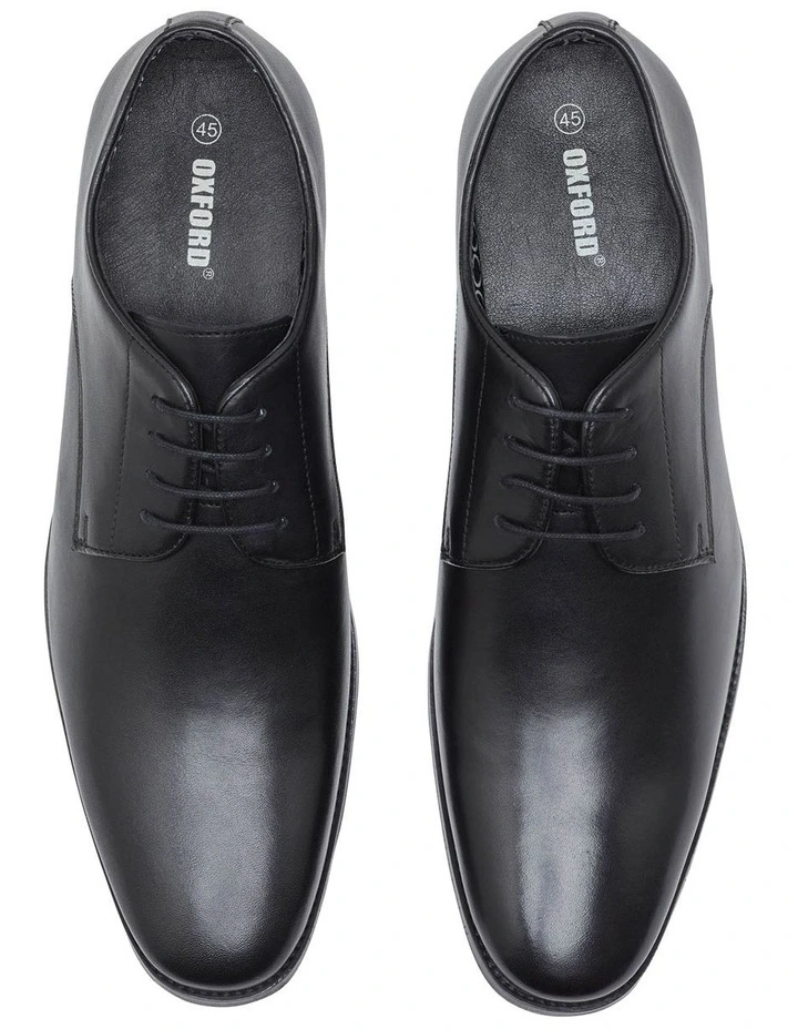 Larry Leather Derby Shoes in Black image 5