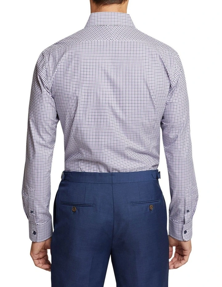 Beckton Checked Shirt in Purple image 3